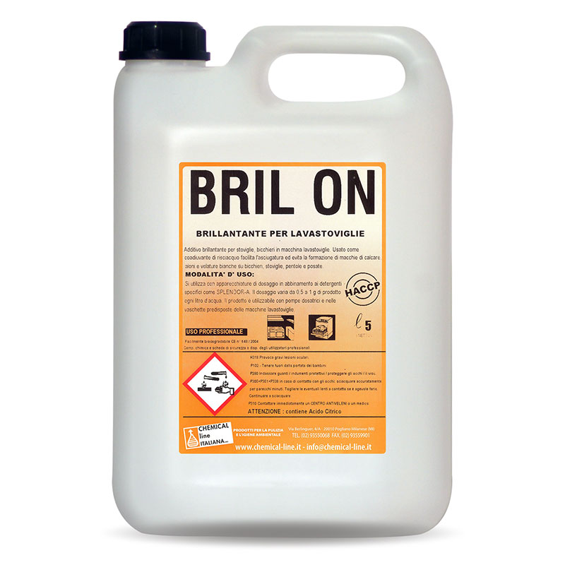 BRIL ON - Brillantante per lavastoviglie - Chemical Line
