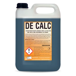 DE CALC - Disincrostante acido denso per la pulizia del wc e dei pavimenti in gres