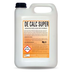 DE CALC SUPER - Disincrostante acido denso per pavimenti
