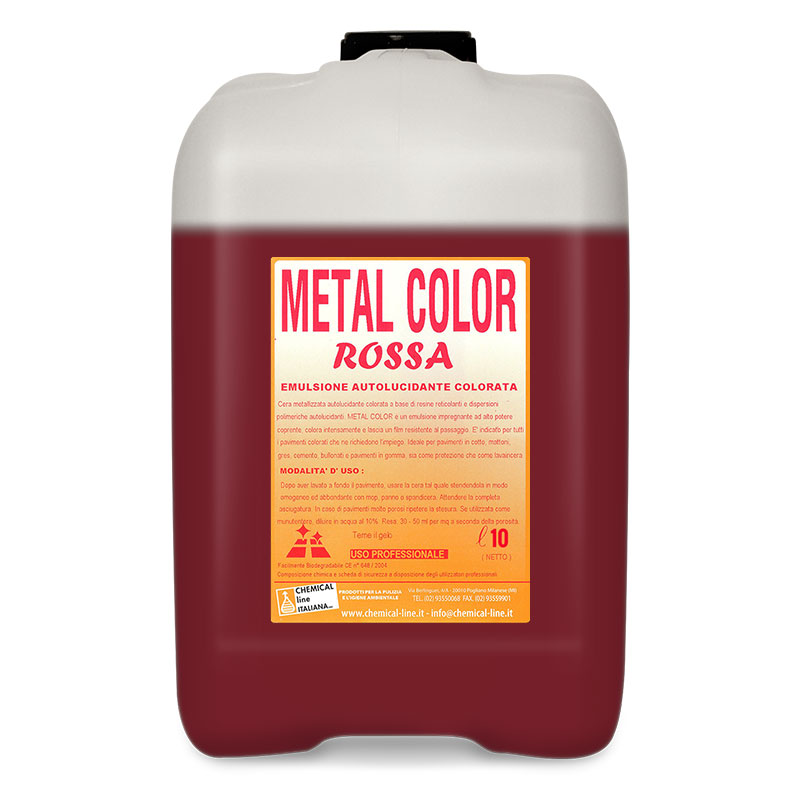 METAL COLOR (ROSSA - NERA) - Emulsione autolucidante colorata - Chemical  Line