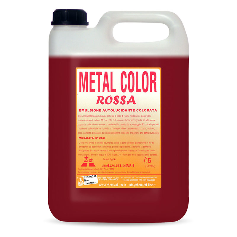 METAL COLOR (ROSSA - NERA) - Emulsione autolucidante colorata