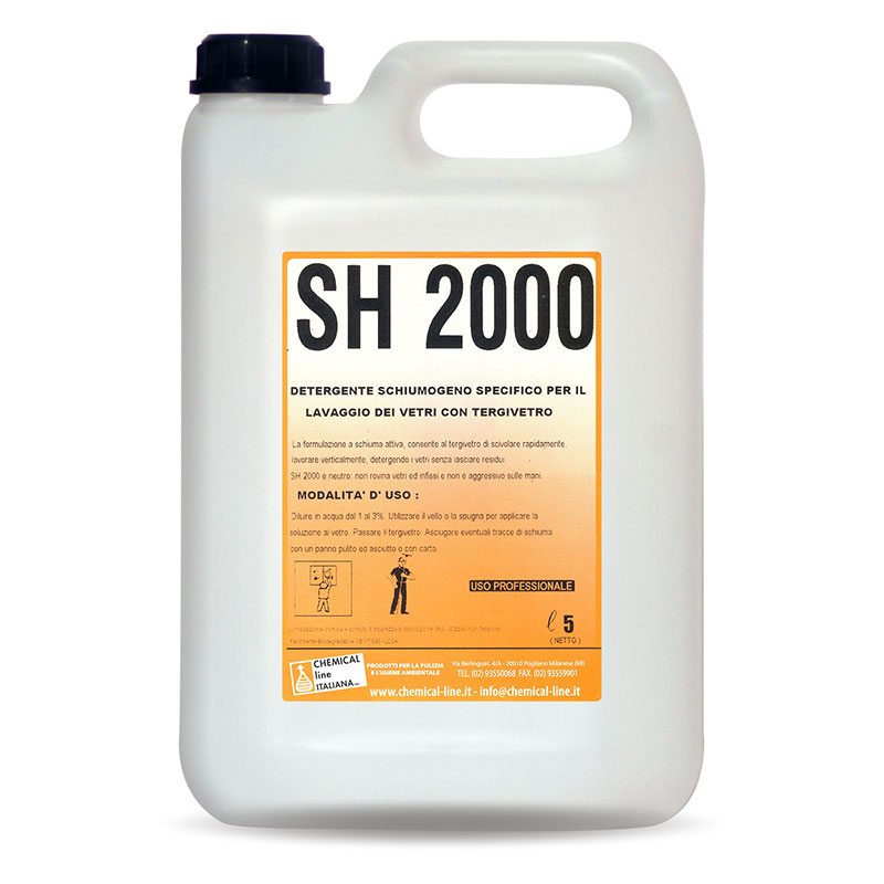 SH 2000 - Detergente schiumogeno specifico per vetri con tergivetro -  Chemical Line